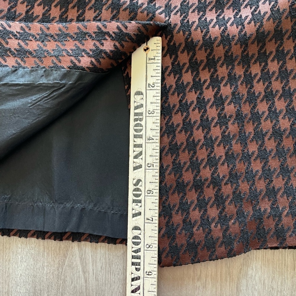 Albert Nipon Suit Vintage 2 Piece Skirt Set Wool Blend brown and black women’s 8 - Picture 14 of 16